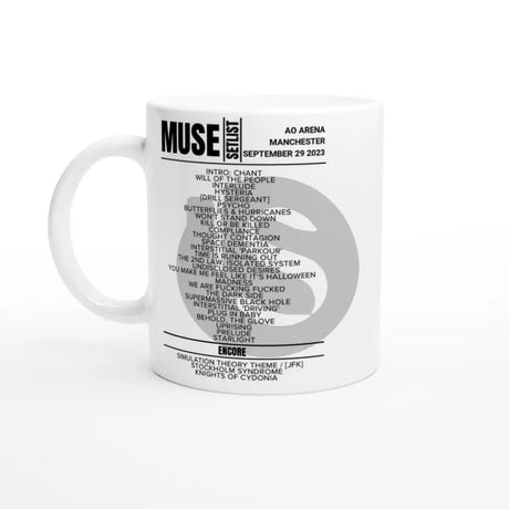 Muse Manchester September 2023 Setlist Mug - Setlist