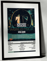 Muse Will of the People World Tour Bellahouston Park Glasgow 23rd June 2023 - Setlist Tour Poster - Setlist