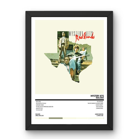 Mystery Jets - Radlands (2012) Poster - Setlist