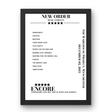 New Order December 05, 2015 The Warehouse Project Manchester Setlist Poster - Setlist