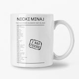 Nicki Minaj The OVO Hydro Glasgow May 29, 2024 Replica Setlist Mug - Setlist