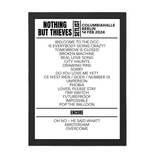 Nothing But Thieves Berlin February 14, 2024 Setlist Replica - Setlist