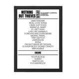 Nothing But Thieves Liverpool August 23, 2021 Setlist Replica - Setlist