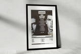 Oasis Be Here Now Point Theatre Dublin 3rd December 1997 - Setlist Tour Poster - Setlist