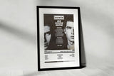 Oasis Be Here Now Wembley Arena London 16th December 1997 - Setlist Tour Poster - Setlist