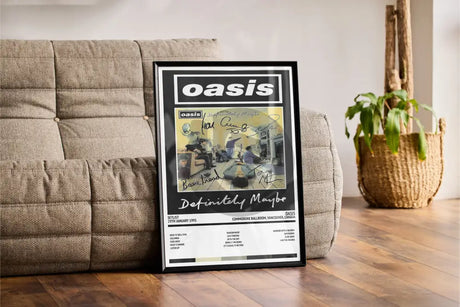 Oasis Definitely Maybe Commodore Ballroom Vancouver 29th January 1995 - Setlist Tour Poster - Setlist