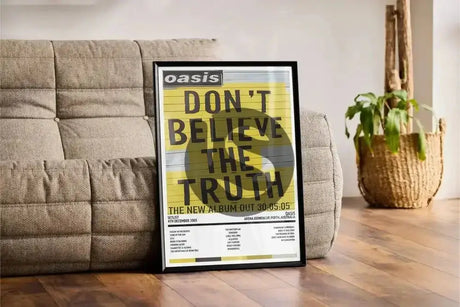 Oasis Don't Believe the Truth Arena Joondalup Perth 4th December 2005 - Setlist Tour Poster - Setlist