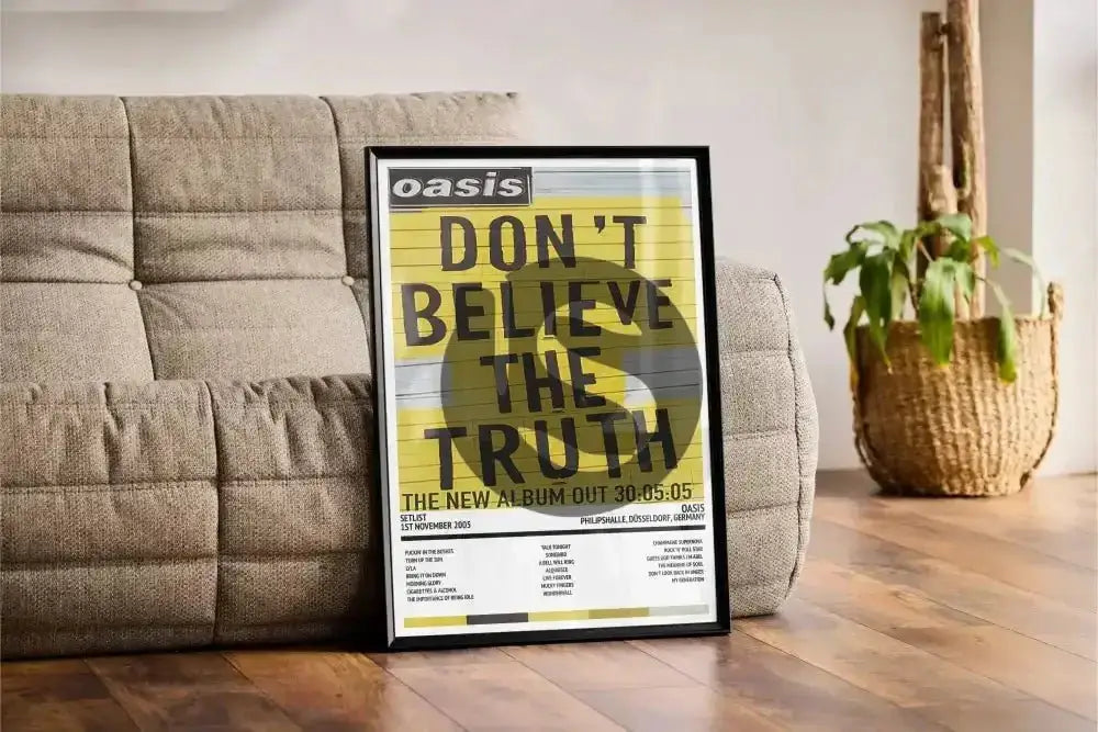 Oasis Don't Believe the Truth Philipshalle Düsseldorf 1st November 2005 - Setlist Tour Poster - Setlist