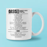 Oasis Earls Court London December 16, 1997 Setlist Mug - Setlist