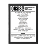 Oasis Setlist 28-08-2000-Leeds - Setlist