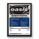 Oasis The Forum London - 16 - 08 - 1994 - Setlist Poster | Flyer Style Setlist Poster - Setlist