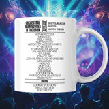 Orchestral Manoeuvres In The Dark Bristol March 19 2024 Setlist Mug - Setlist