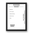 Pantera March 23, 1991 Hammersmith Odeon London Setlist Poster - Setlist