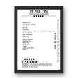 Pearl Jam August 22, 2024 Washington - Grizzly Stadium Missoula Setlist Poster - Setlist