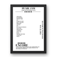 Pearl Jam May 22, 2024 Kia Forum Inglewood Setlist Poster - Setlist