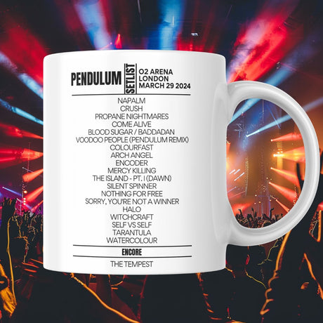 Pendulum London March 29 2024 Setlist Mug - Setlist