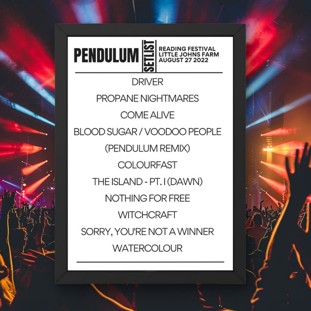 Pendulum Reading Festival 2022 Setlist - Setlist