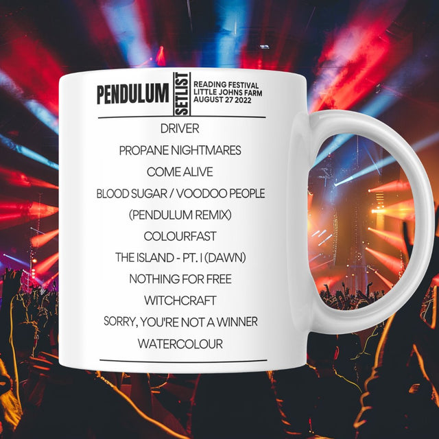 Pendulum Reading Festival 2022 Setlist Mug - Setlist