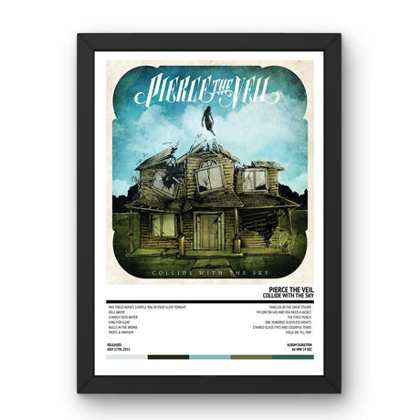 Pierce The Veil - Collide With The Sky (2012) Poster - Setlist