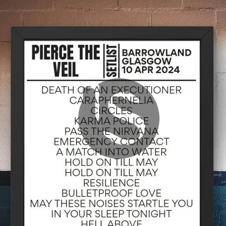 Pierce The Veil Glasgow April 10 2024 Setlist - Setlist