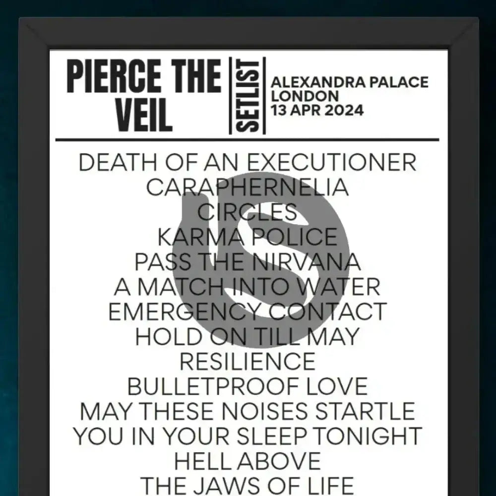 Pierce The Veil London April 13 2024 Setlist - Setlist