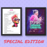 P!nk 2024 - Sticker Setlist Bundles - Setlist