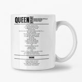 Queen Manchester Apollo 27 November 1979 Setlist Mug - Setlist