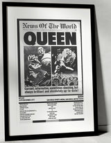 Queen News of the World San Diego Sports Arena San Diego 16th December 1977 - Setlist Tour Poster - Setlist