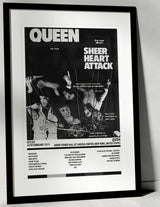 Queen Sheer Heart Attack Avery Fisher Hall at Lincoln Center New York 16th February 1975 - Setlist Tour Poster - Setlist