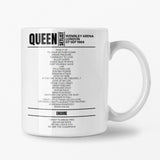 Queen Wembley Arena London 07 September 1984 Setlist Mug - Setlist