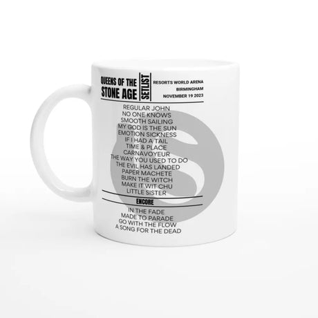 Queens Of The Stone Age Birmingham November 2023 Setlist Mug - Setlist