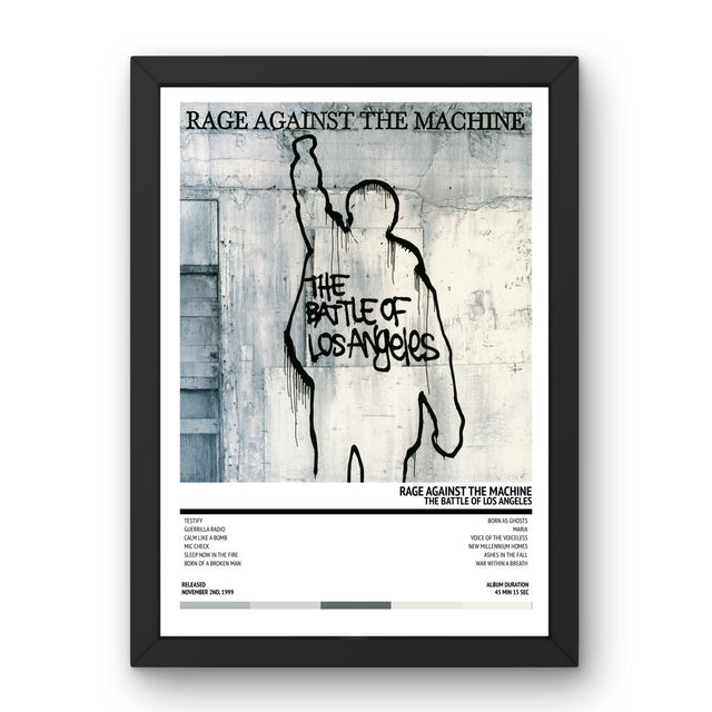 Rage Against The Machine - The Battle Of Los Angeles (1999) Poster - Setlist