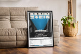 Rammstein Stadium Tour Olympiastadion Berlin 5th June 2022 - Setlist Tour Poster - Setlist