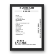 Razorlight April 19, 2023 Albert Hall Manchester Setlist Poster - Setlist