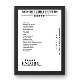 Red Hot Chili Peppers July 23, 2023 Hampden Park Glasgow Setlist Poster - Setlist