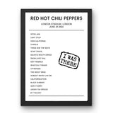 Red Hot Chili Peppers June 25, 2022 London Stadium London Setlist Poster - Setlist