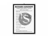 Richard Ashcroft Wigan July 20 2024 Setlist Poster - Setlist