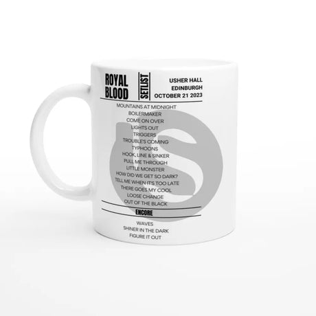 Royal Blood Edinburgh October 2023 Setlist Mug - Setlist