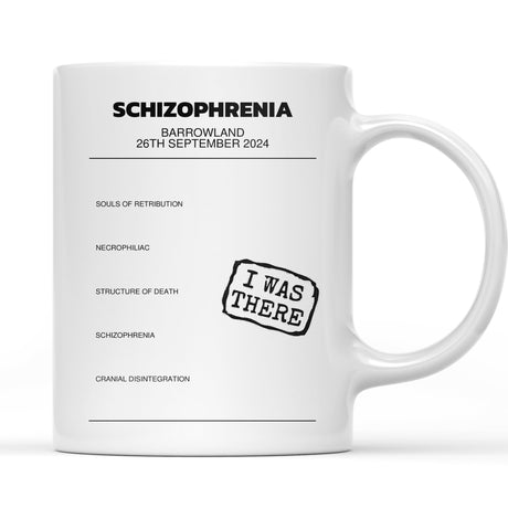 Schizophrenia Barrowland Glasgow 26th September 2024 - Setlist Mug - Setlist