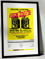 Sex Pistols Bush Hall London 13th August 2024 - Setlist Tour Poster - Setlist