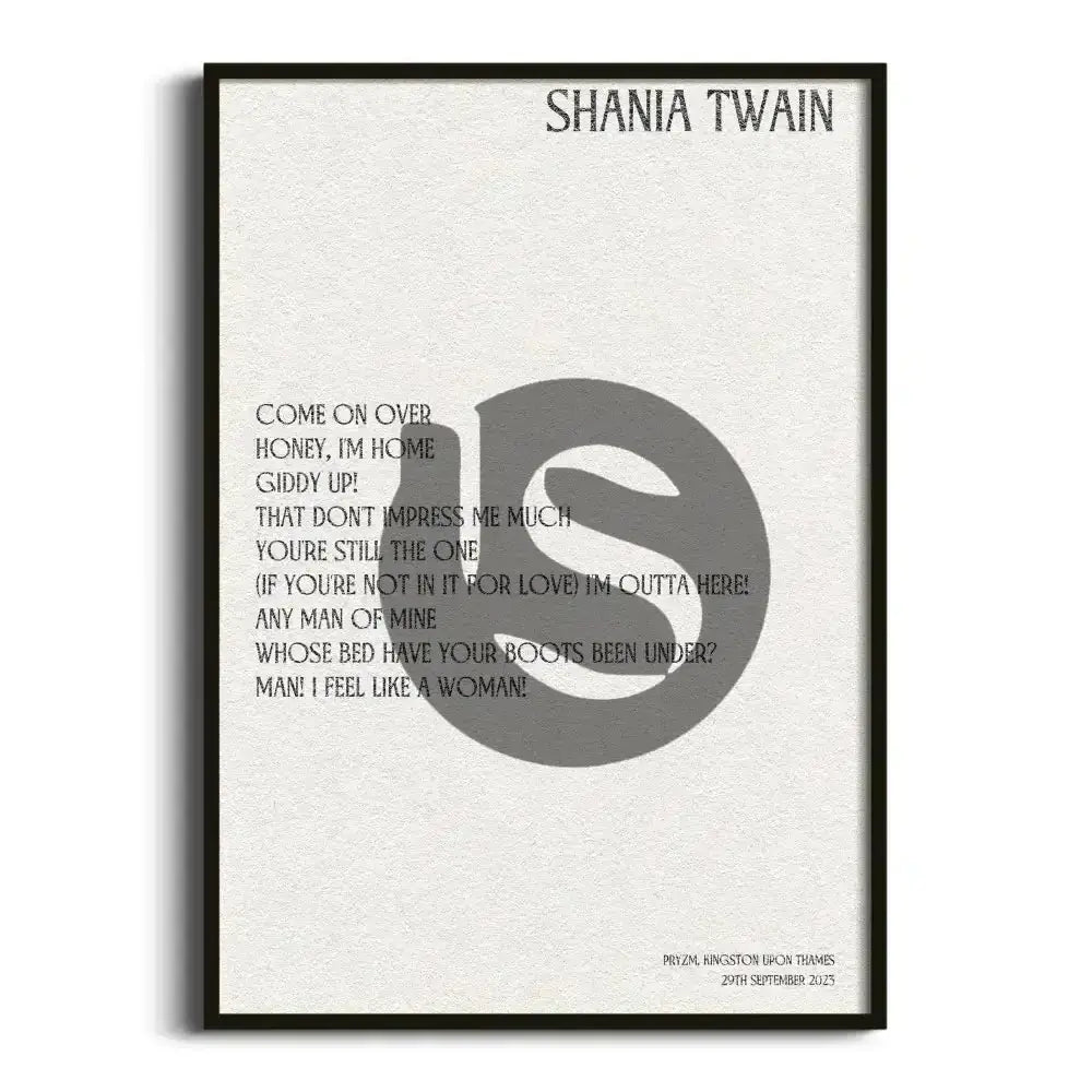 Shania Twain Kingston upon Thames 29th September 2023 - Gig Setlist - Setlist