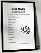 Shed Seven 10th December 2019 Nick Rayns LCR, UEA Norwich I Was There - Setlist