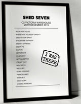 Shed Seven 20th December 2019 O2 Victoria Warehouse Manchester I Was There - Setlist