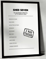 Shed Seven 27th March 2022 O2 Academy Bristol Bristol I Was There - Setlist