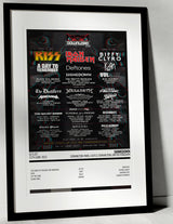 Shinedown Summer Slam Tour 2022 Donington Park Castle Donington 11th June 2022 - Setlist Tour Poster - Setlist