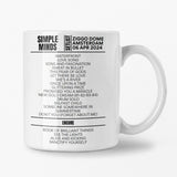 Simple Minds Amsterdam April 6 2024 Setlist Mug - Setlist