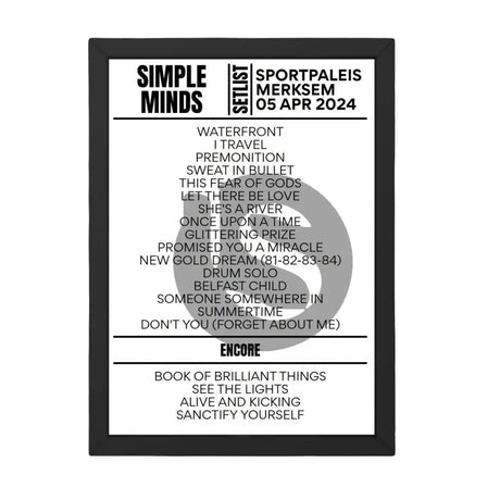 Simple Minds Merksem April 5 2024 Setlist - Setlist