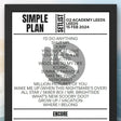 Simple Plan Leeds February 2024 Setlist - Setlist