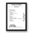 Snow Patrol KOKO London 11 September 2024 Setlist Poster - Setlist