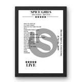 Spice Girls June 04, 2019 Ricoh Arena Coventry Setlist Poster - Setlist